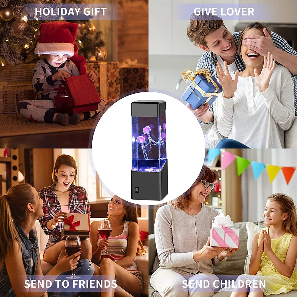 AquaGlow™ Quallen-Lampe | Beruhigendes LED-Stimmungslicht für Zuhause