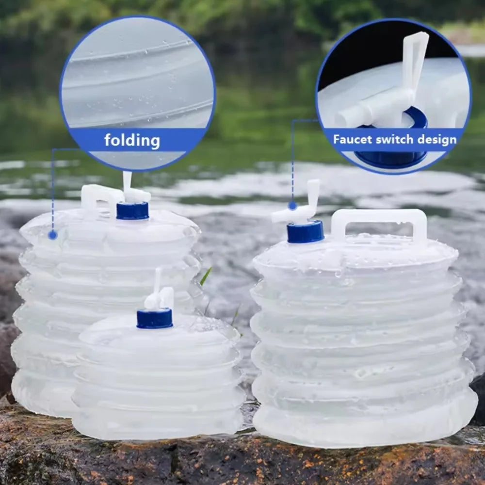 Faltbarer Wasserkanister | 5 L / 10 L / 15 L Trinkwasserbehälter für Camping, Wandern & Notfälle
