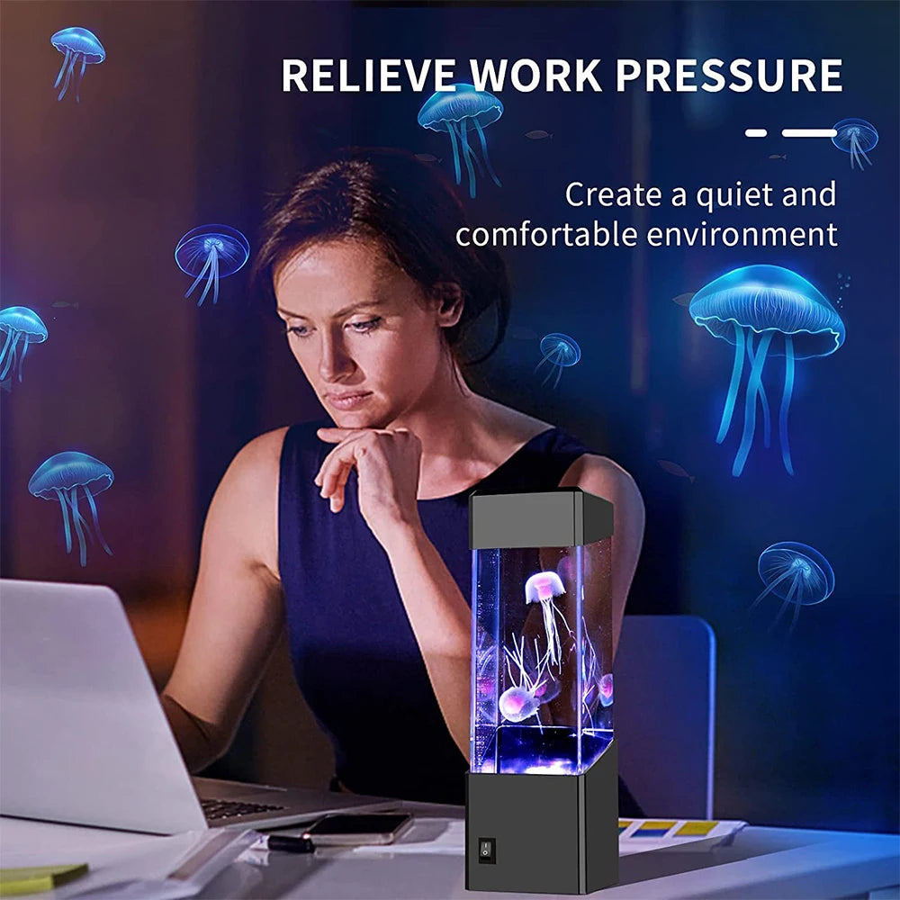 AquaGlow™ Quallen-Lampe | Beruhigendes LED-Stimmungslicht für Zuhause